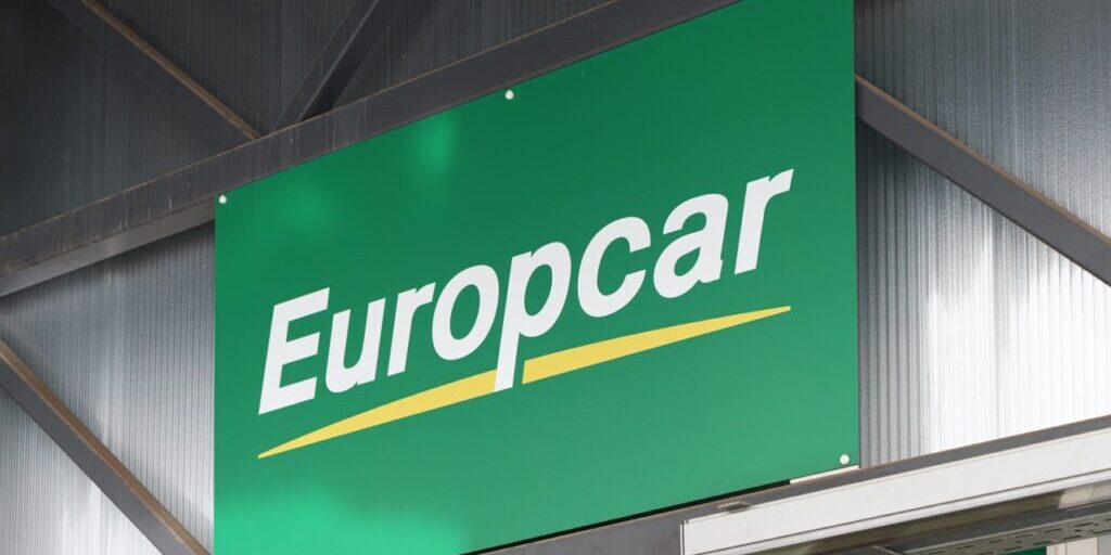 VALENCIA, SPAIN - NOVEMBER 23, 2021: Europcar is a French car rental company founded in 1949
