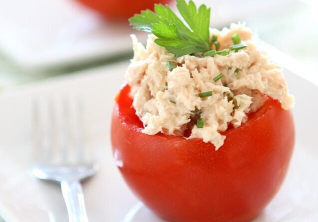 Tomato Stuffed with Tuna Salad