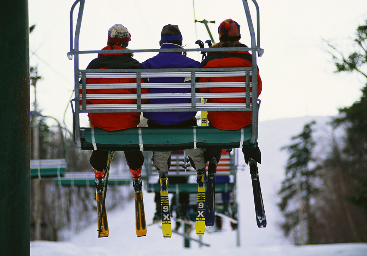 Riding Ski Lift ca. 2000